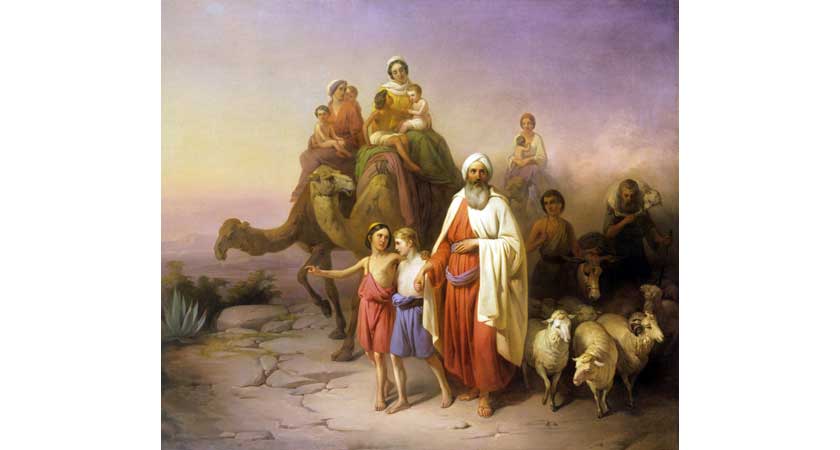 アブラム ウルからカナンへの旅（ヨージェフ・モルナー画）