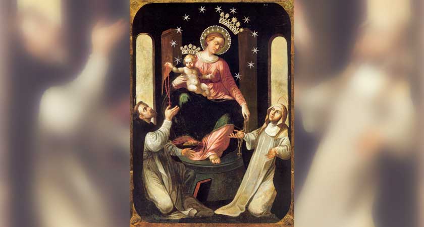 ポンペイのロザリオの聖母（画家不詳）