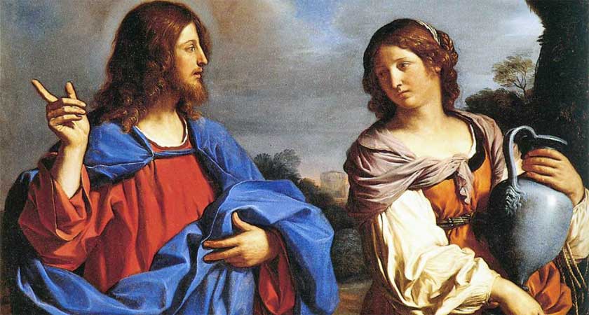 井戸端のキリストとサマリアの女（グエルチーノ画）