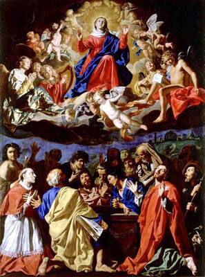 聖母被昇天―聖ロクス、聖セバスチアノ、聖カロロ・ボロメオと共に（マティアス・ストーム画）